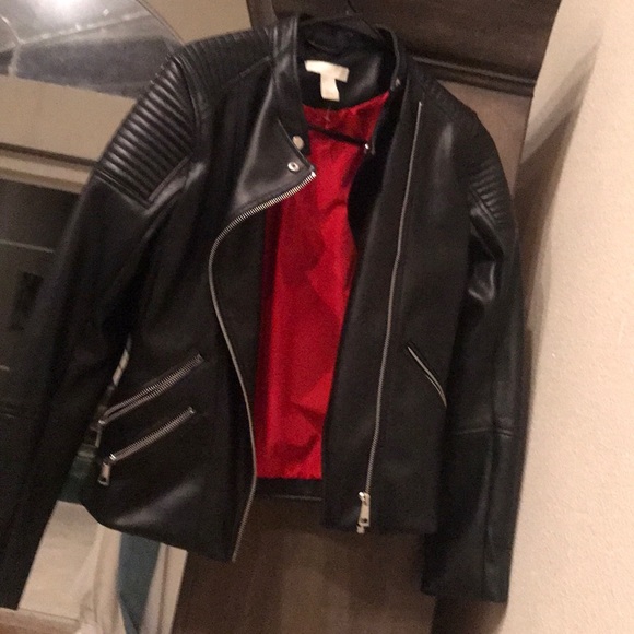 H&M Jackets & Blazers - Black leather jacket